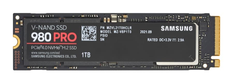 Samsung 980 PRO 1TB PCIe 4.0 NVMe SSD